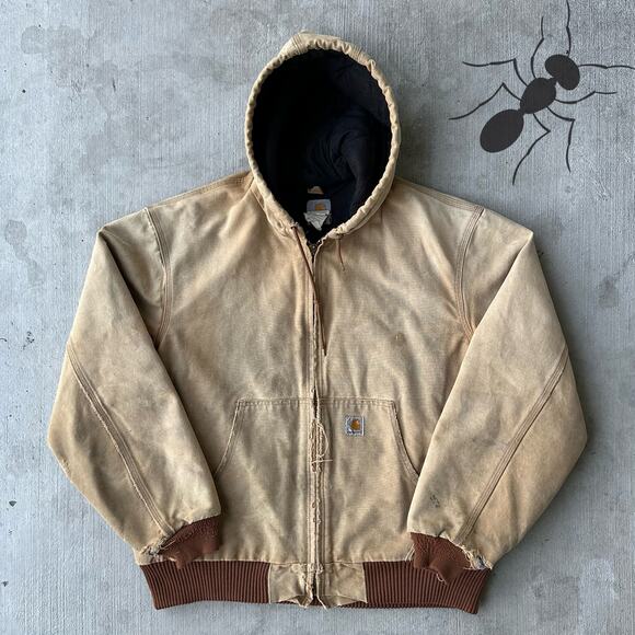 Vintage Y2K Carhartt J140 brown work wear jacket - Picture 1 of 8
